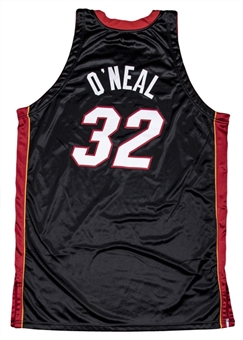 2005-06 Shaquille ONeal Game Used Miami Heat Home Jersey - Championship Season!